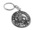 Fine Pewter Knights Templar Seal Keychain with Gift Pouch