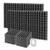 Sound Proof Foam Panels, 12 Pack Acoustic Foam Panels 2" X 12" X 12" Pyramid Acoustic Panels for Wall, Soundproof Wall Panels with Adhesive -Black-