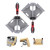 Woodworking Tools, WETOLS Corner Clamp 2pcs - 90 Degree Right Angle Clamp - Single Handle Corner Clamp with Adjustable Swing Jaw Aluminum Alloy, Photo Framing, Welding and Framing - WE706