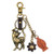 Chala Handbags Slim Cat Charming Keychain, Cat keychain