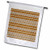 3dRose Cute Orange and White Wavy Stripes Pattern - Flags -fl-347192-2-