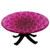 Elastic Edged Polyester Fitted Table Cover,Pineapple Figures Pattern Exotic Fruit in Digital Watercolor Illustration,Fits up to 36" Diameter Tables,The Ultimate Protection for Your Table,Night Blue Tu