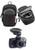 Navitech Black Carrying Case and Travel Bag Compatible with The Nextbase 422GW Dash Cam -with Belt and Shoulder Strap-