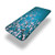6ft Teal Elastic Edge Fitted Table Cover,Pink Blossoms Art Leaves and Plants Ombre Spring Japanese Sakura Flowers in Garden Park Fitted Rectangular Polyester Table Cloth,for Dining Parties Outdoor
