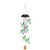 Solar Wind Chimes,Changing Colors Hummingbird with 4 Aluminum Tubes Wind Chimes Decorative Lamp Wind Chimes for Outside Waterproof Solar Mobile Hanging Wind Chime Garden Patio Decor