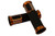 MotorToGo a02 Orange Gold Motorcycle Grips, 7/8" 22mm Handlebar Aluminum CNC Gel Rubber Hand Grips for 1999 Yamaha YZF R6