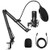 USB Streaming Podcast Microphone Kit,Yakomon Professional 192KHZ/24Bit Studio Cardioid Condenser Computer PC Mic Kit with Scissor Arm Shock Mount Stand Pop Filter for Music Recording,YouTube
