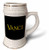 3dRose Vance mainstream male name in the USA. Yellow on black amulet - 22oz Stein Mug -stn-347389-1-