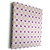 3dRose Anne Marie Baugh - Patterns - Cute Orange and Purple Hearts In Dot Circles Pattern - Museum Grade Canvas Wrap -cw-215608-1-