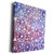 3dRose Susans Zoo Crew abstract - Lace blue red pattern image wheel - Museum Grade Canvas Wrap -cw-212419-1-