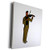 3dRose Susans Zoo Crew Music - Violinist Male Figure Abstract brown - Museum Grade Canvas Wrap -cw-164452-1-