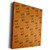 3dRose Anne Marie Baugh - Halloween - Orange Halloween Trick Or Treat Pattern - Museum Grade Canvas Wrap -cw-216988-1-