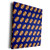 3dRose Anne Marie Baugh - Patterns - Footballs On A Blue Background Pattern - Museum Grade Canvas Wrap -cw-274106-1-
