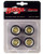GMP Big Red Pro Touring Wheels and Tires Set of 4 Pieces from 1969 Camaro Big Red Camaro 1/18 Scale 18946