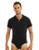 YONGHS Men's Short Sleeve Turn-Down Collar Button Crotch Shirt Bodysuit Snappies Romper Jumpsuit Black XX-Large