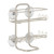 InterDesign Classico Suction Bathroom Shower Caddy Shelves for Shampoo, Conditioner, Soap - Satin