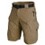 Xiakolaka Men's 2021 Upgraded Waterproof Tactical Shorts Quick Dry Hiking Cargo Shorts Brown