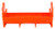Hentastic Trough Chicken Poultry Feeder,Orange