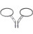 Chrome Billet Custom Oval Motorcycle Rearview Mirrors 10mm Pair for Honda CL350, CL360