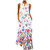 KYLEON Womens Dresses Summer Casual Sleeveless Butterflies Print V-Neck Maxi Dress with Pockets Bohemian Tank Beach Sundress White