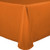 Ultimate Textile 52 x 70-Inch Oval Polyester Linen Tablecloth Orange