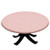 Elastic Edged Polyester Fitted Table Cover,Cute Flowers Spiral Leaves Heart Figures Lovers Romantic Girls Ornate Design Decorative,Fits up 40"-44" Diameter Tables,The Ultimate Protection for Your Tabl