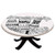 Elastic Edged Polyester Fitted Table Cover,Sloth Figure with Artistic Ornamental Details Tropical Animal in Ethnic Tribal Style Decorative,Fits up 40"-44" Diameter Tables,The Ultimate Protection for Y