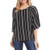 Karen Kane Women's Modern Sleeve TOP, Black, Small