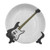 Guitar 6" Ceramic Hanging Decorative Plate,Bass Four String Rhythm Music Rock and Roll Element Detailed Illustration Decorative Ceramic Dinner Plate for Dining Table Setting, Catering