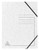 Exacompta Elasticated Folders, A4, 355g - White, Pack 5