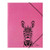 PAGNA 21658-34 Elasticated Folder A4 Zebra Cardboard 3 Flaps