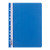 D.RECT Lux PP File Folder A4 with Perforation Strong Polypropylene Film Blue