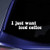 Bargain Max Decals I Just Want Iced Coffee Sticker Decal Notebook Car Laptop 5.5" -White