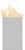 amscan Silver Solid Kraft Bag Cub - 12 Ct.