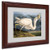 Great White Heron Matted Artwork by John James Audubon with Wood Frame, 11 by 14-Inch