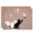 Wee Blue Coo Cat Butterfly Silhouette Graffiti Birthday Sealed Greeting Card Plus Envelope Blank inside