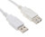 USBGear 2ft. White USB 2.0 A-Male to A-Female Extension Cable