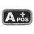 Tactical Blood Type Patches -"Type A Positive" - 2"x1" -Black  and  White-