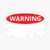 Warning Social Distancing Sticker - Sticker Graphic - Die Cut Sticker High Resolution Top Grade Vinyl