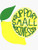 Support Small Businesses' Lemon - Sticker Graphic - Die Cut Sticker High Resolution Top Grade Vinyl
