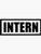 Intern - Sticker Graphic - Die Cut Sticker High Resolution Top Grade Vinyl