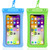 Universal Waterproof Case,Waterproof Phone Pouch for iPhone 11 Pro Max XS Max XR X 8 7 6S Plus Samsung Galaxy s10/s9 Google Pixel 2 HTC Up to 7.0"?IPX8 Cellphone Dry Bag -2 Pack -Blue  and  Green-