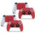 2 x Carbon Red Playstation 5 PS5 Controller Skins Full Wrap Vinyl Sticker
