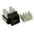 MyCableMart Wall Plate- Keystone Jack - Cat 5E RJ-45 Punchdown Networking, Black