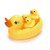 Bath Duck Toy - Baby Rubber Race Squeaky Ducks Family Bathtub Bath Toy, Ideal Toys for Kids, Babies, Toddlers Bathtime -1X Big  plus 3X Little Ducks, Yellow-