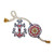 ID 2654 Nautical Anchor Ship Wheel Patch Marine Embroidered Iron On Applique