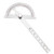 Broadfashion Round Head Protractor 0-180 Degree Angle Protractor Angle Finder Swing Arm Protractor 0-180 Degrees Stainless Steel Goniometer Protractor Ruler 8cm