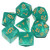 DND Dice 7Pieces, Glitter Light Green Mixed Polyhedral DND Dice for RPG MTG Table Game Dice