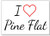 I Love Pine Flat fridge magnet