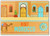 Visit Morocco Illustration. Cartoon Flat Moroccan Traveling Landmarks Fridge Magnet